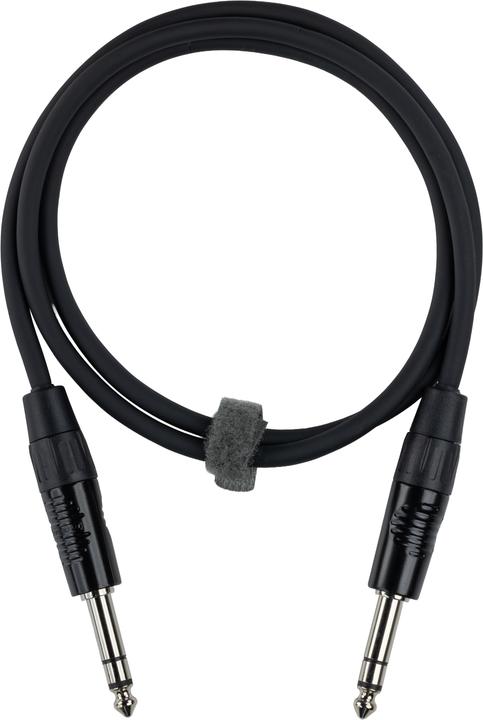Actual product image Fuj Tek 6.3 mm TRS Male to 6.3 mm TRS Male Audio Cable, 2 m, black (2 m, 6.3mm jack cable)