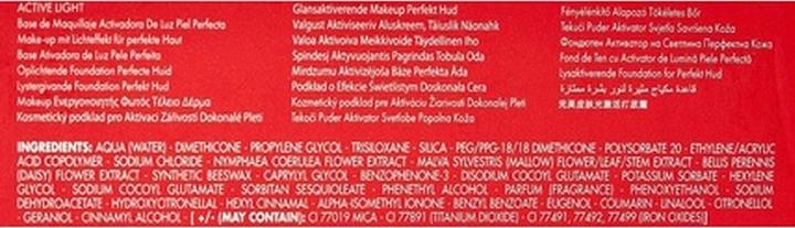 Actual product image Pupa Milano Liquid make-up with light activator Active Light ( Perfect Skin Foundation) 30 ml - (008)