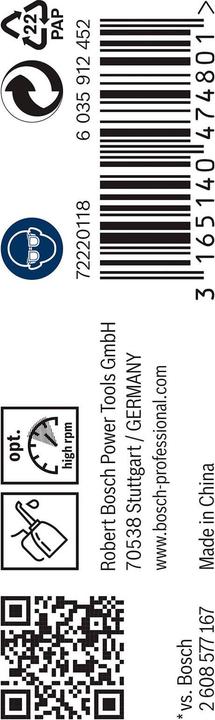 Immagine prodotto Bosch Professional Zubehör Punta PRO Metal HSS-G, 2,1 x 24 x 49 mm (2,1 mm)