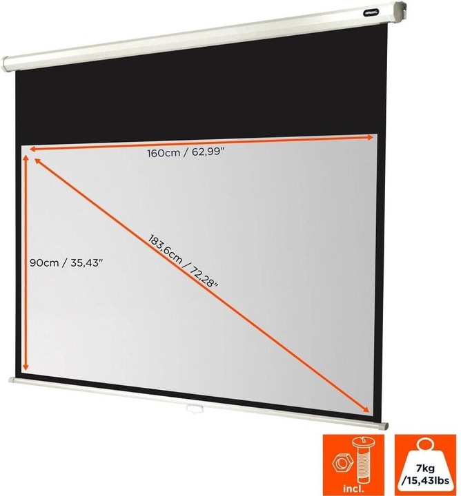 Actual product image Celexon Rollo Economy, Canvas, 16:9 (72.44", 16:9)
