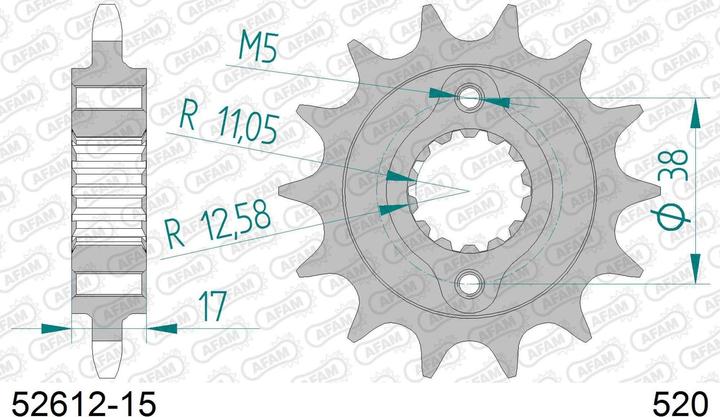 Image du produit Afam 520 15 dents (15)