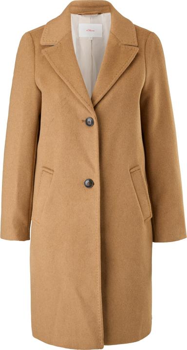 Actual product image s.Oliver Wool Blend Coat with Lapel Collar