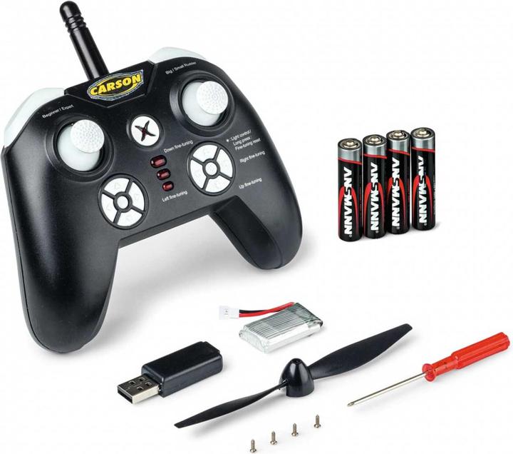 Actual product image Carson RC Sports Plane 2.4 G 100% RTR red (Glider)