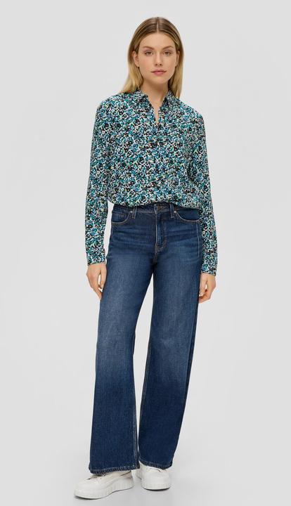 Produktbild S.Oliver Bluse Gemusterte Bluse aus Viskose (46)