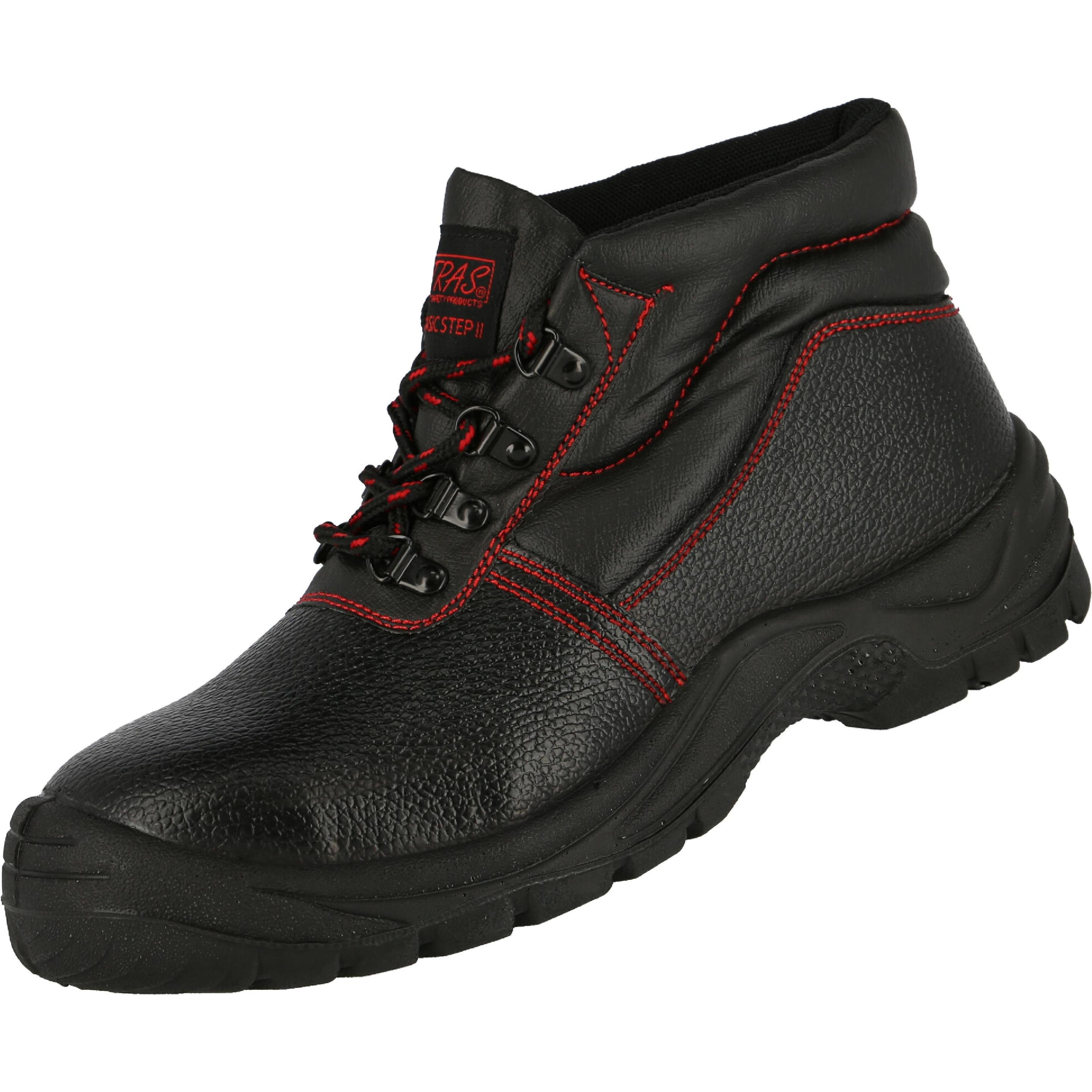 Nitras, Sicherheitsschuhe, Sicherheitsstiefel BASIC STEP MID Grösse 42 schwarz S3 SRC EN ISO 20345 Volleder (S3, 42)