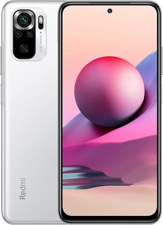 Produktbild Xiaomi Redmi Note 10S (6.43 Zoll) Dual-SIM MIUI 12.5 USB Typ-C (64 GB, Pebble White, 6.43", Dual SIM, 4G)