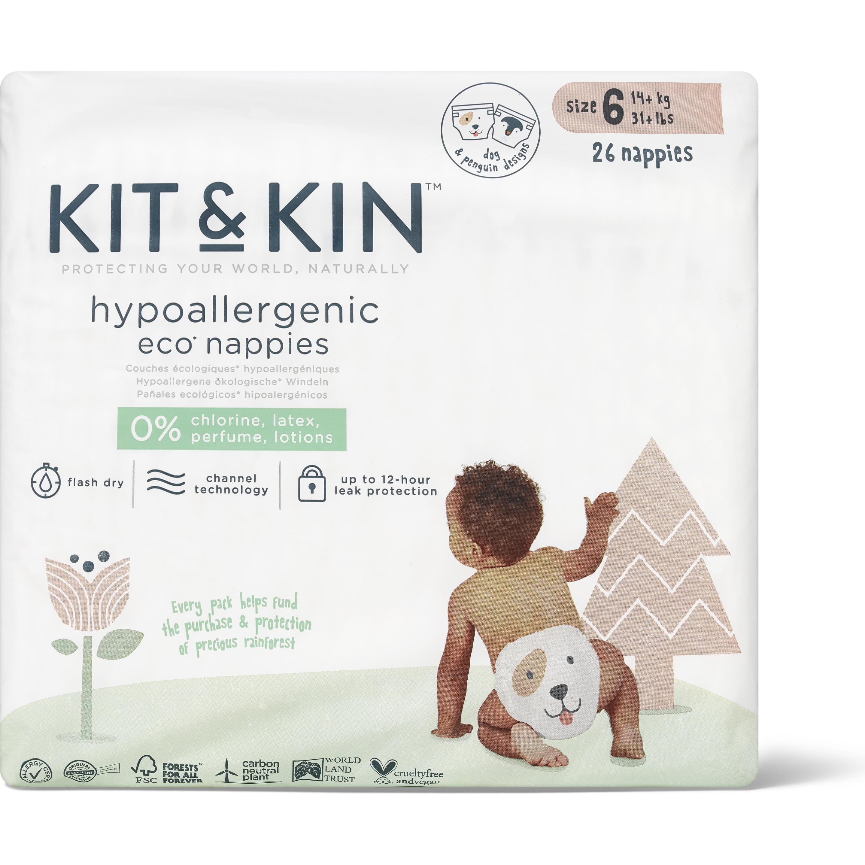 Kit & Kin Nappies (Gr. 6, Tragepack, 26 Stück)