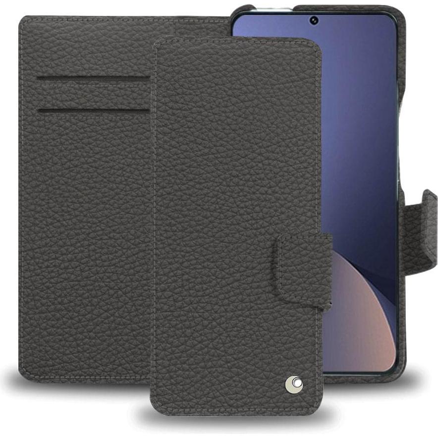 Noreve Lederschutzhülle Xiaomi 12 Pro (Xiaomi 12 Pro), Smartphone Hülle, Grau