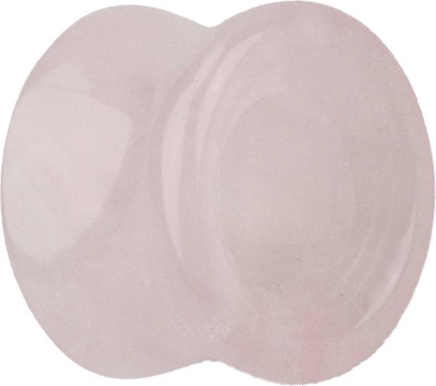 Image du produit Star Piercing Tunnel flare en pierre de quartz rose (sans laiton, Minéral)