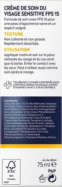 Produktbild NIVEA MEN Sensitive (75 ml, Tagescreme, SPF 15)