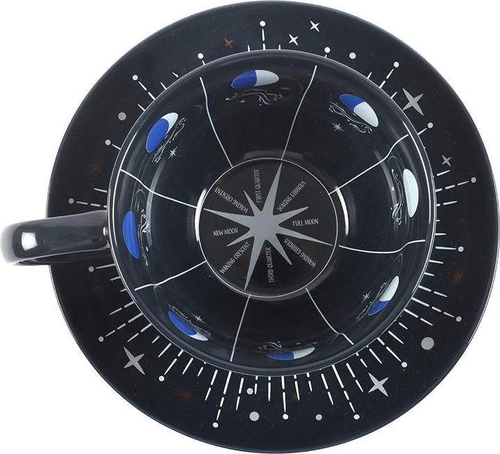 Actual product image Something Different Moon Phases Teacup & Saucer (500 ml)