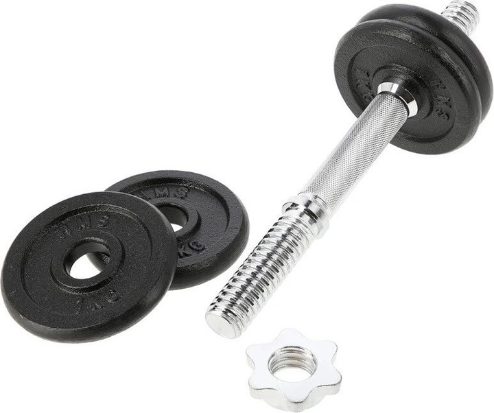 Actual product image HMS Threaded barbell SG01 4 plates (2 x 1 kg)