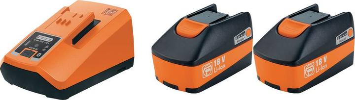 Productafbeelding Fein 18V 2x reserve accu 6.0 Ah + lader Startset (18 V)