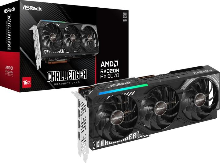 Actual product image AsRock Radeon RX 9070 Challenger (16 GB)