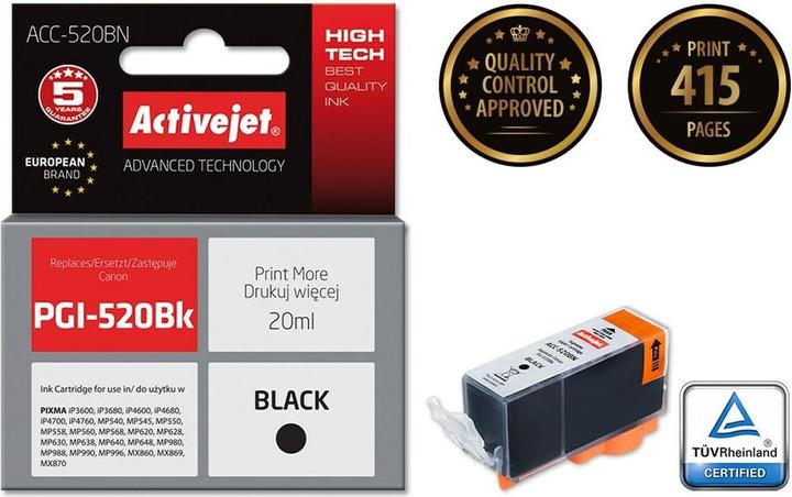 Actual product image Activejet ACC-520BN Print Cartridge (e) Compatible High (XL) Yield (FC)