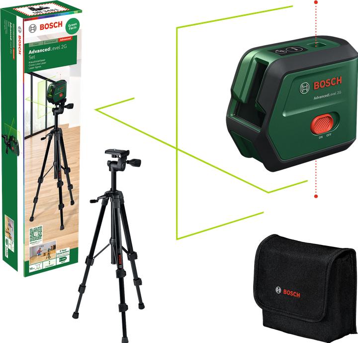 Produktbild Bosch Hausgeräte Kreuzlinen-Laser Set AdvancedLevel 2G Se 0603663G01 (Kreuzlinienlaser)