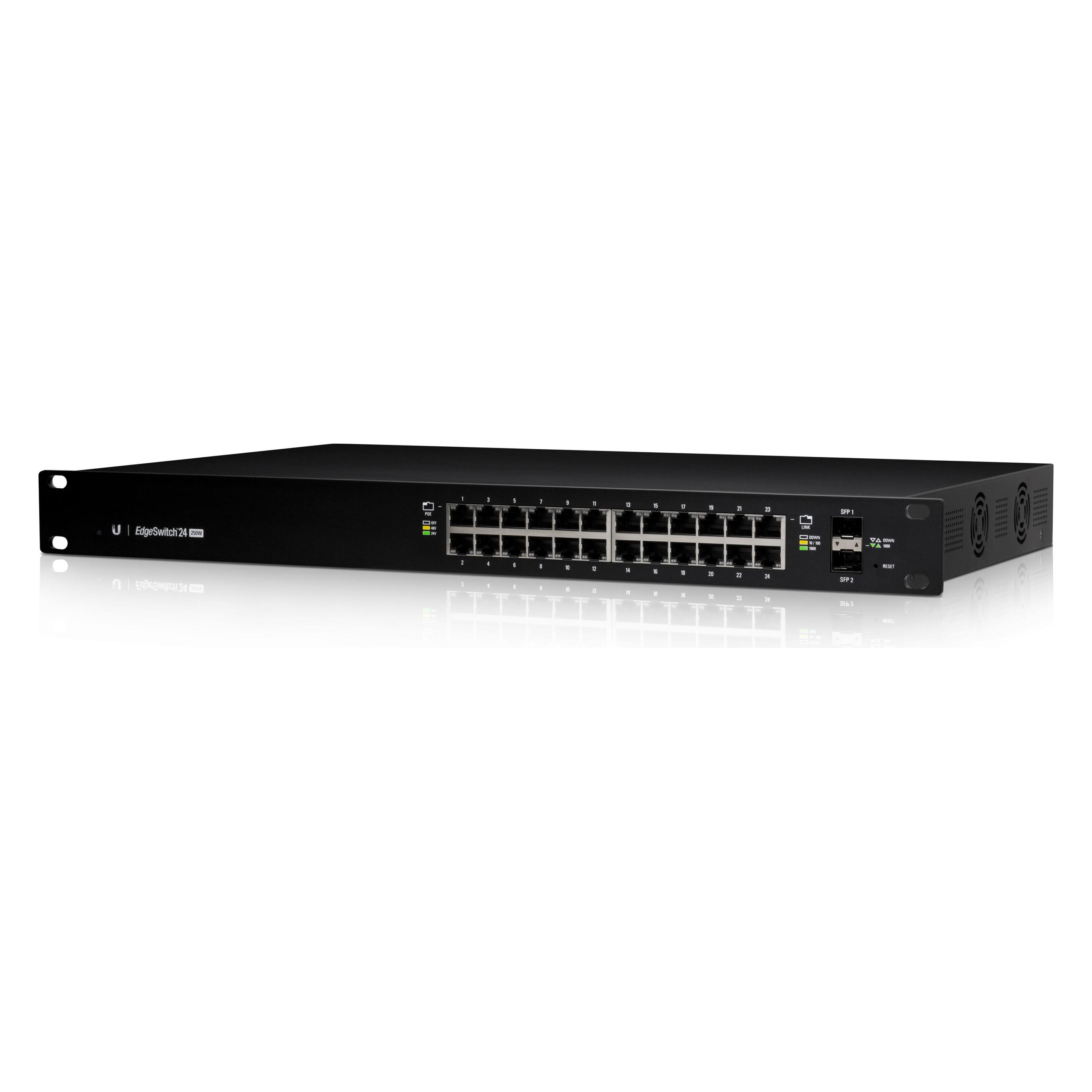 Ubiquiti Es-24-250w (24 Ports), Netzwerk Switch, Schwarz
