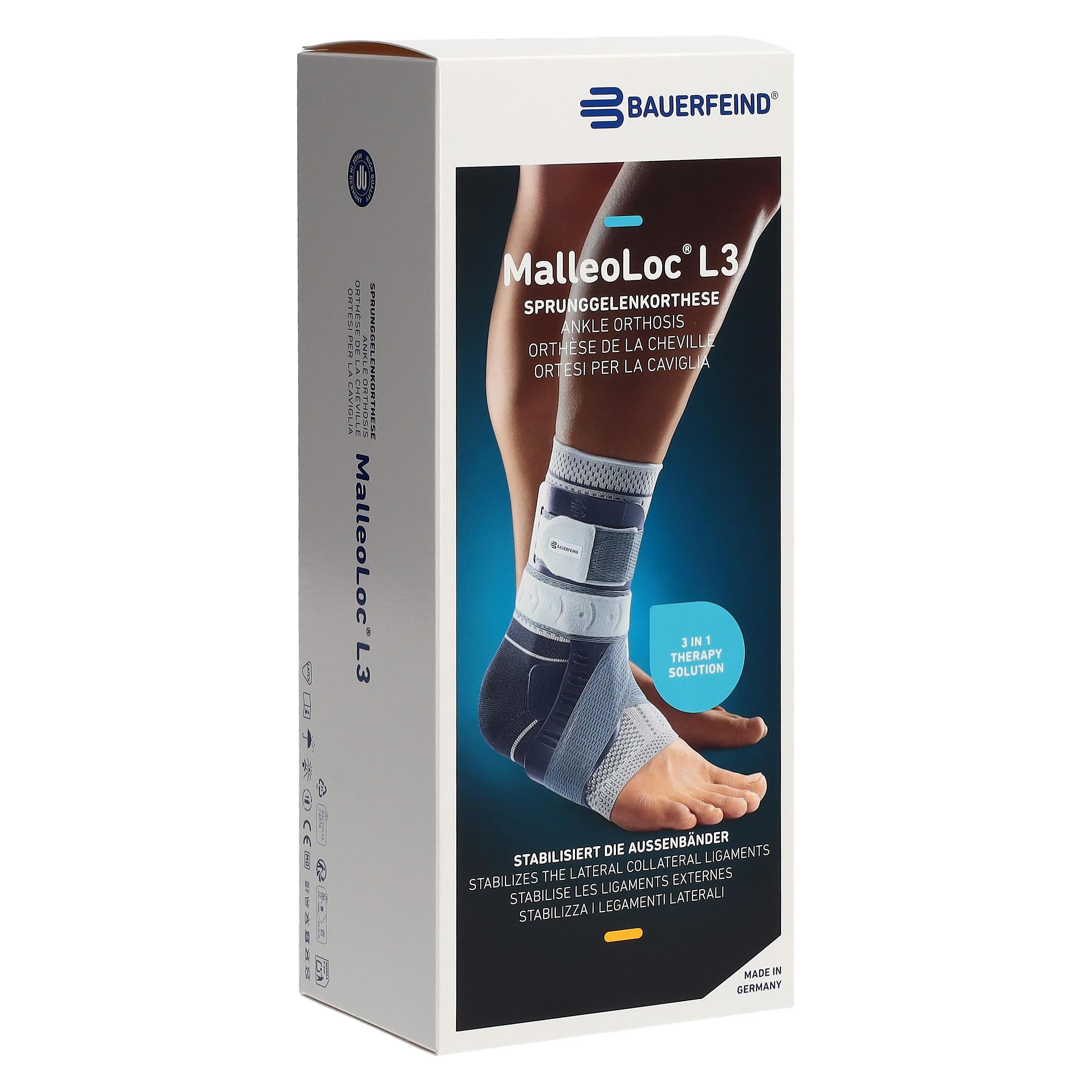 Bauerfeind, Sportverbanden, L3 Stabilisatieorthese Maat 2 Rechts Titanium