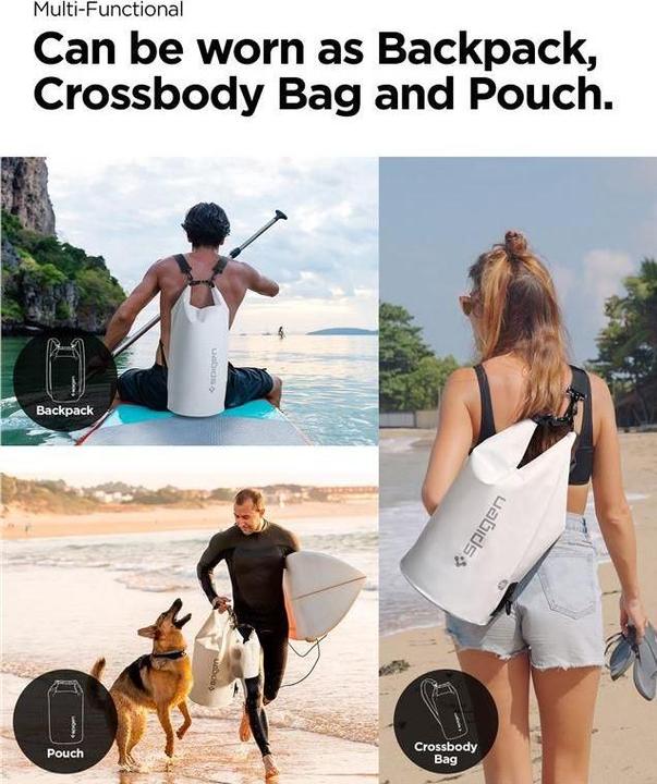 Actual product image Spigen Aqua Shield A630 bag waterproof 20 l + bag 2 l - white (20 l)