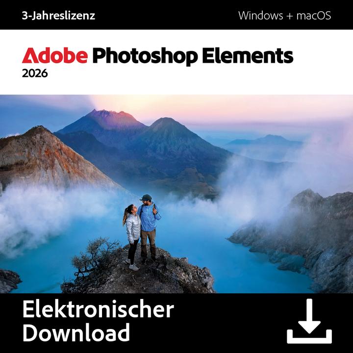 Produktbild Adobe Photoshop Elements 2026 (1 User, 1 Geräte/User, 36 Monate)