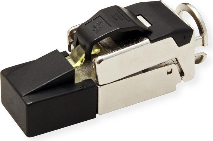 Image du produit Roline Connecteur RJ-45 à confectionner en champ Cat.6A, STP, argenté