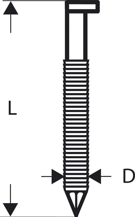 Produktbild Bosch Professional Zubehör D-Kopf Streifennagel SN34DK 100R, 3,1 mm, 100 mm, blank