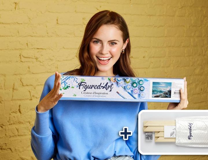 Actual product image Figured'Art Painting by numbers - Waves