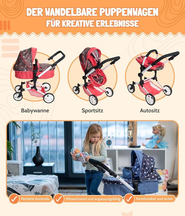 Actual product image Bayer Chic 2000 LINUS" combination doll's pram