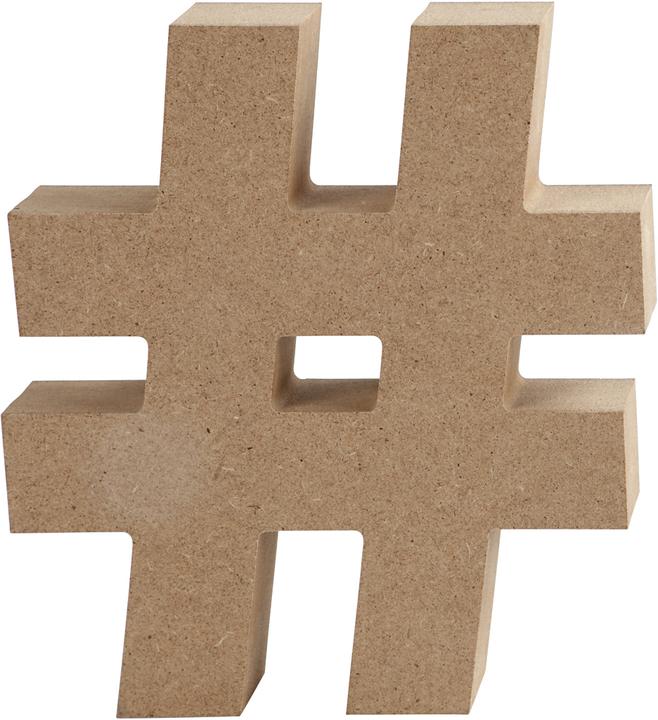 Actual product image Creativ Company Symbool # MDF 13cm, 1st.