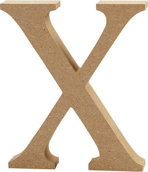 Actual product image Creativ Company Letter X MDF 8cm, 1st.