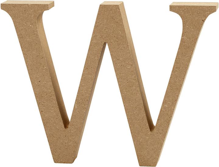 Actual product image Creativ Company Letter W MDF 8cm, 1st.