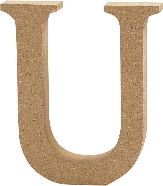 Actual product image Creativ Company Letter U MDF 8cm, 1st.