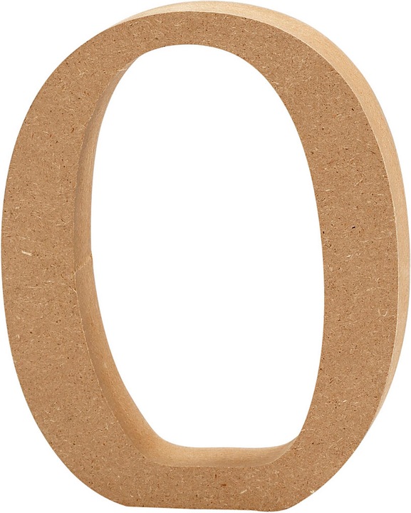 Actual product image Creativ Company Letter O MDF 8cm, 1st.