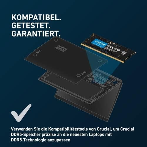 Produktbild Crucial CT2K32G48C40S5 (2 x 32GB, 4800 MHz, DDR5-RAM, SO-DIMM)