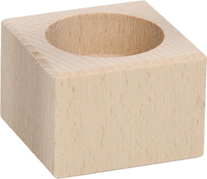 Actual product image Playwood Tealight holder square beech wood