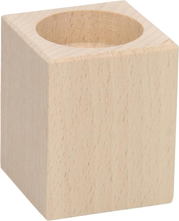 Playwood Waxinelichthouder Vierkant Beukenhout.