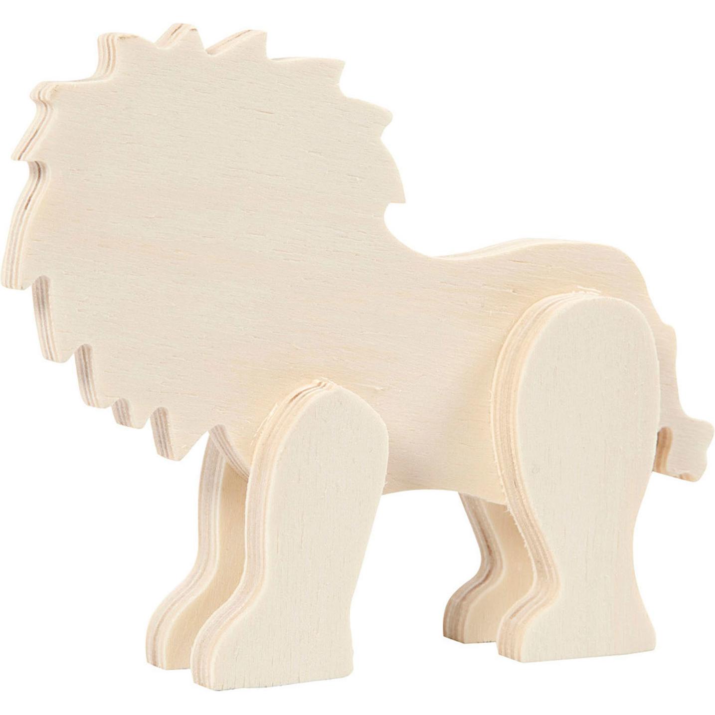 Creativ Company Houten Figuur Dier - Leeuw