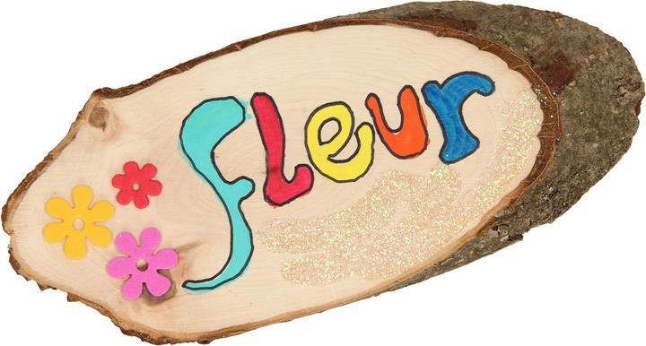 Actual product image Playwood Name Plate tree bark