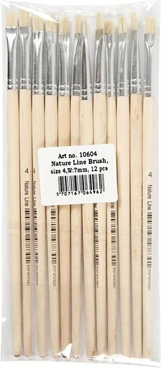 Immagine prodotto Creativ Company Houten Kwasten nr. 4, korte Steel, 12st. (7 mm)