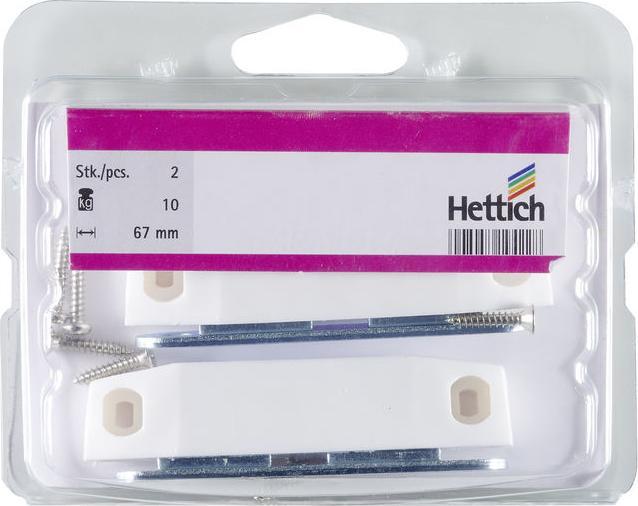 Produktbild Hettich Magnetschnäpper 17 x 19 mm, Haltekraft 8kg, weiss