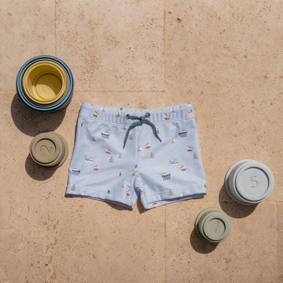 Actual product image Little Dutch Swim Trunks Sailors Bay Blue - 62/68 (62)