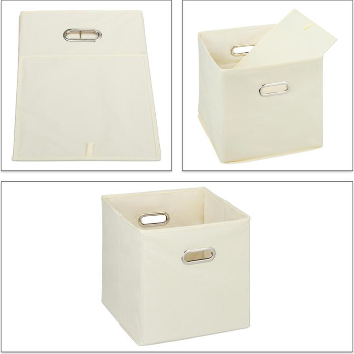 Image du produit Relaxdays Lot de 2 boîtes rangement, sans couvercle (30 x 30 x 30 x 30 cm, 27 l)