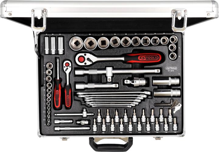Actual product image KS Tools 1/4 +1/2 socket 70-pcs. (1/2", 1/4")