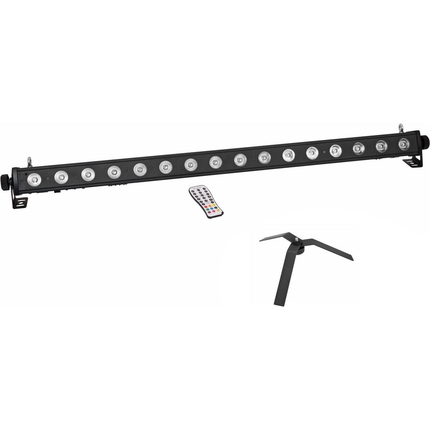 Eurolite Set LED PIX-16 QCL Leiste + FS-4 Floorstand, Stahl, schwarz, Licht Set