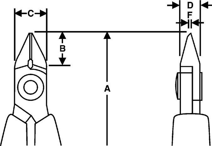 Image du produit Bahco Pince coupante de précision à tête pointue, 0.2-1 mm (110 mm)