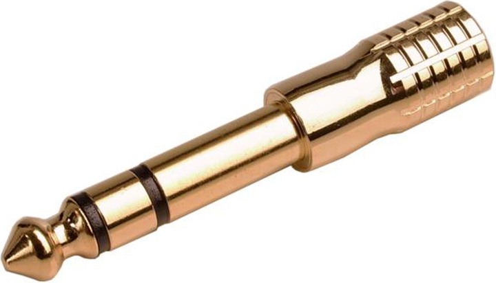 Actual product image Monkey Banana Solid Link Adapter 3.5 stereo/6.3 stereo (Angle adapter)