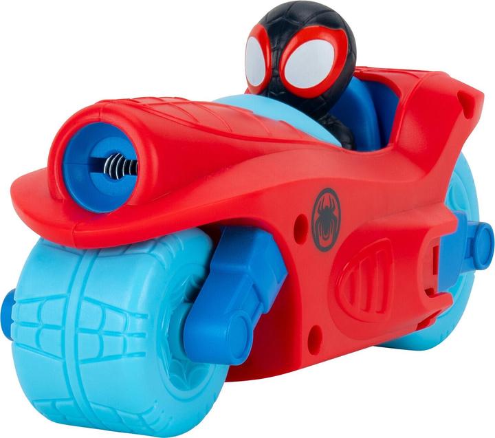 Actual product image Spiderman Spidey 3-in-1 Fahrzeug Jet + 2 Motorräder