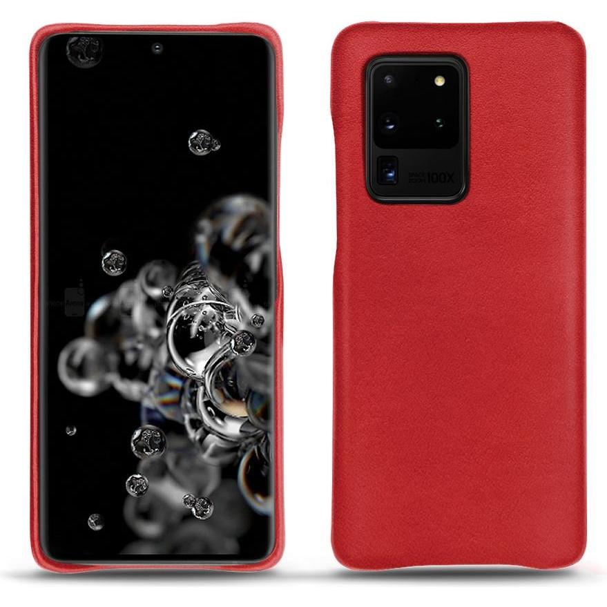 Noreve Lederschutzhülle (Samsung Galaxy S20 Ultra 5G), Smartphone Hülle, Rot