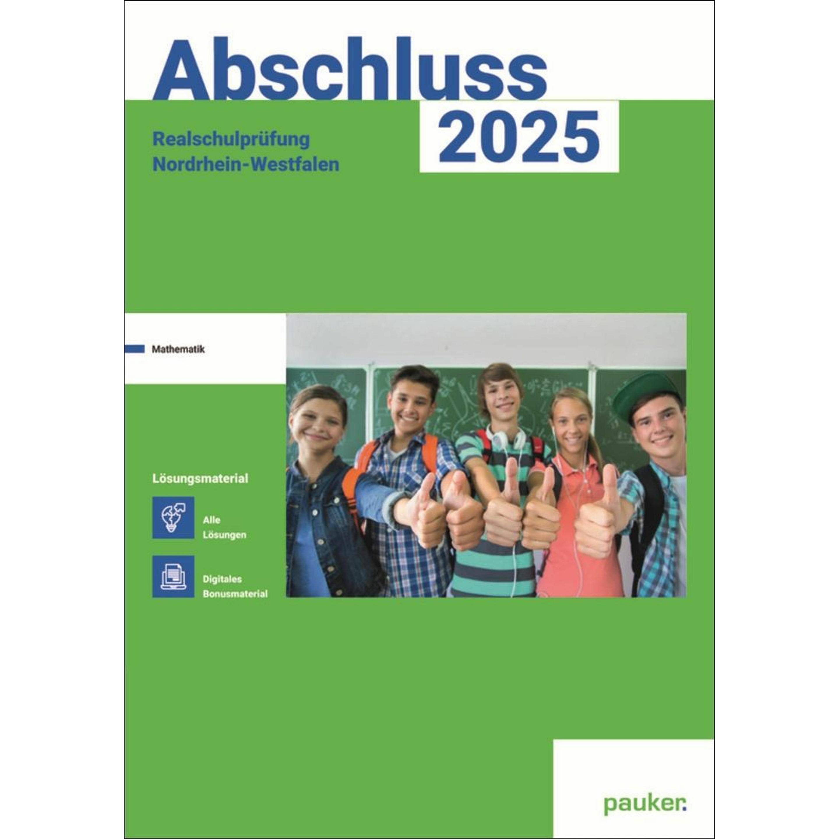 Abschluss 2025 - MSA NRW - Lösungsband - Mathe, Schulbücher von Bergmoser + Höller Verlag AG