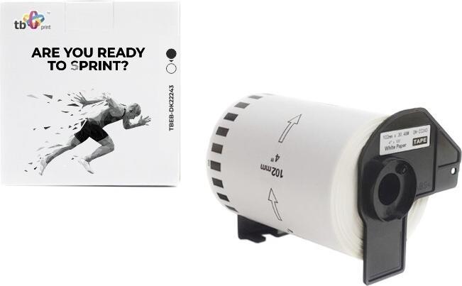 Immagine prodotto TB Labels TBEB-DK22243 Brother Nero su Bianco 102x30.48mm (10.20 cm)